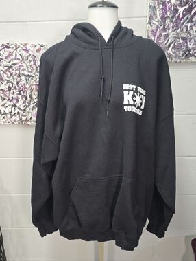 Black Graphic Pullover Hoodie - Unbranded